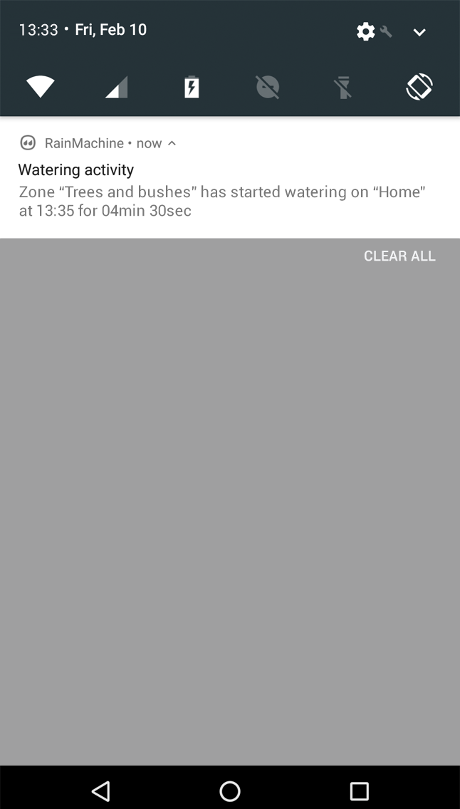 RainMachine Android Push Notifications