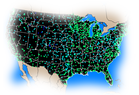 Land stations and Satellites at your service.